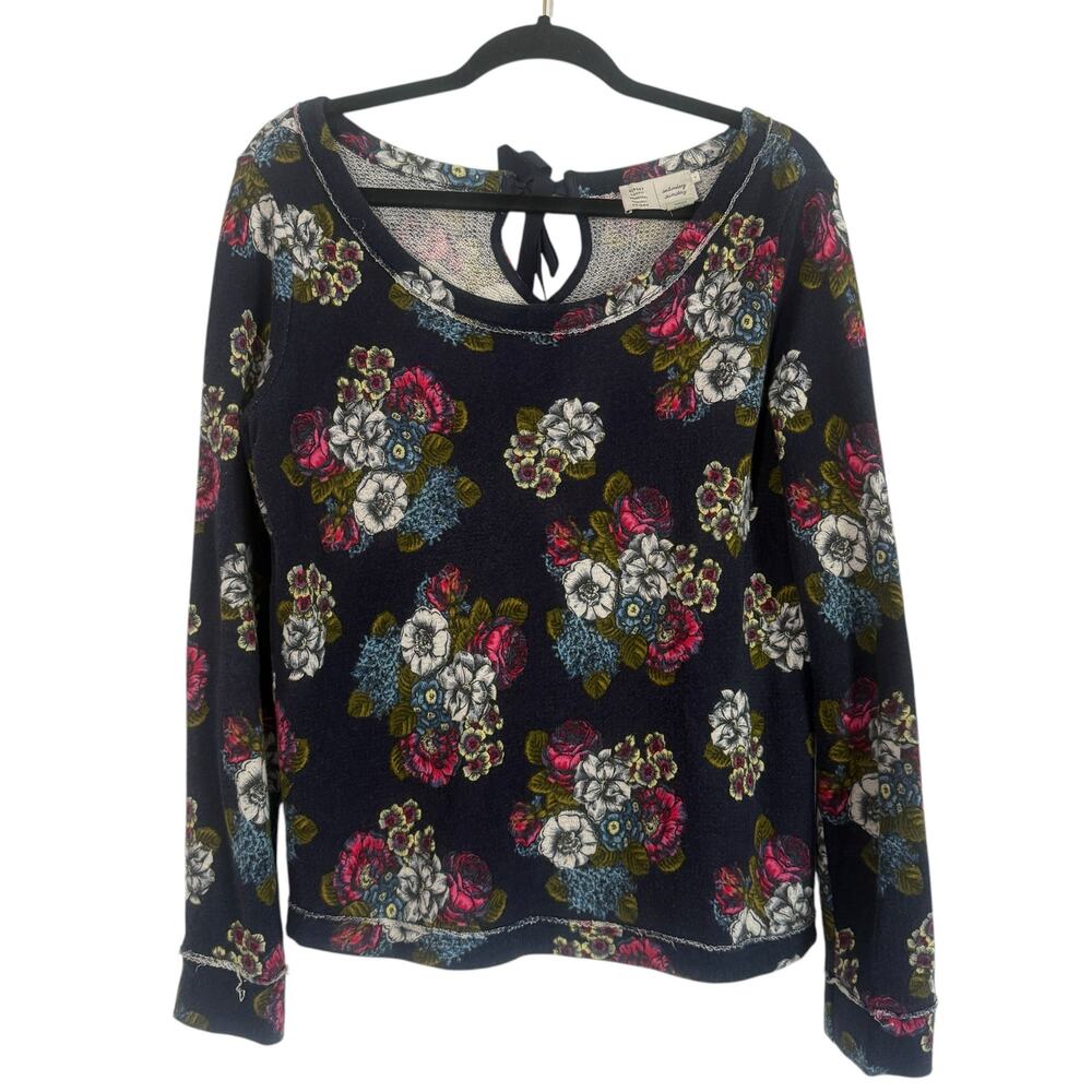 Anthropologie Saturday Sunday Sweater Womens Small Floral Bloomcore Cozy
